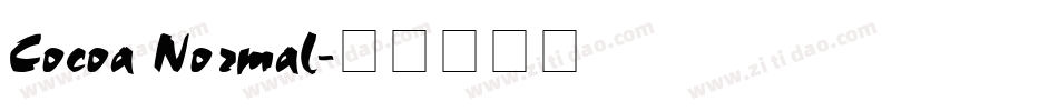 Cocoa Normal字体转换